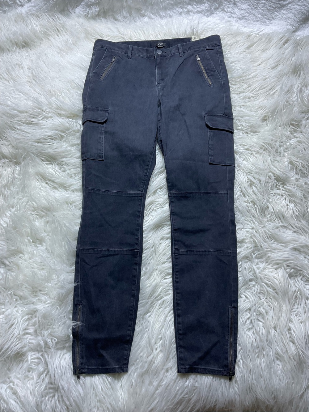 NWT LOFT Marisa Skinny Cargo Pants 10T